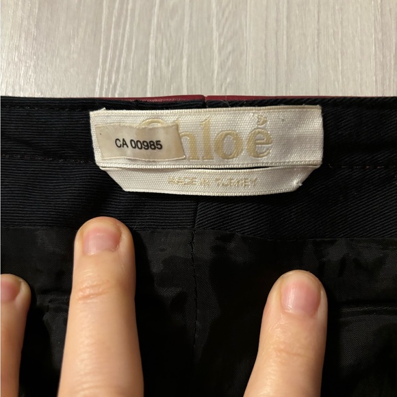 Chloe Leather Midi Pencil Skirt - Picture 5 of 7